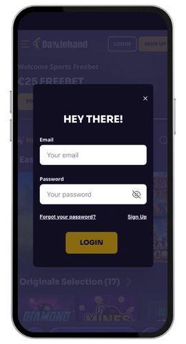 DazzleHand Kasino anmelden